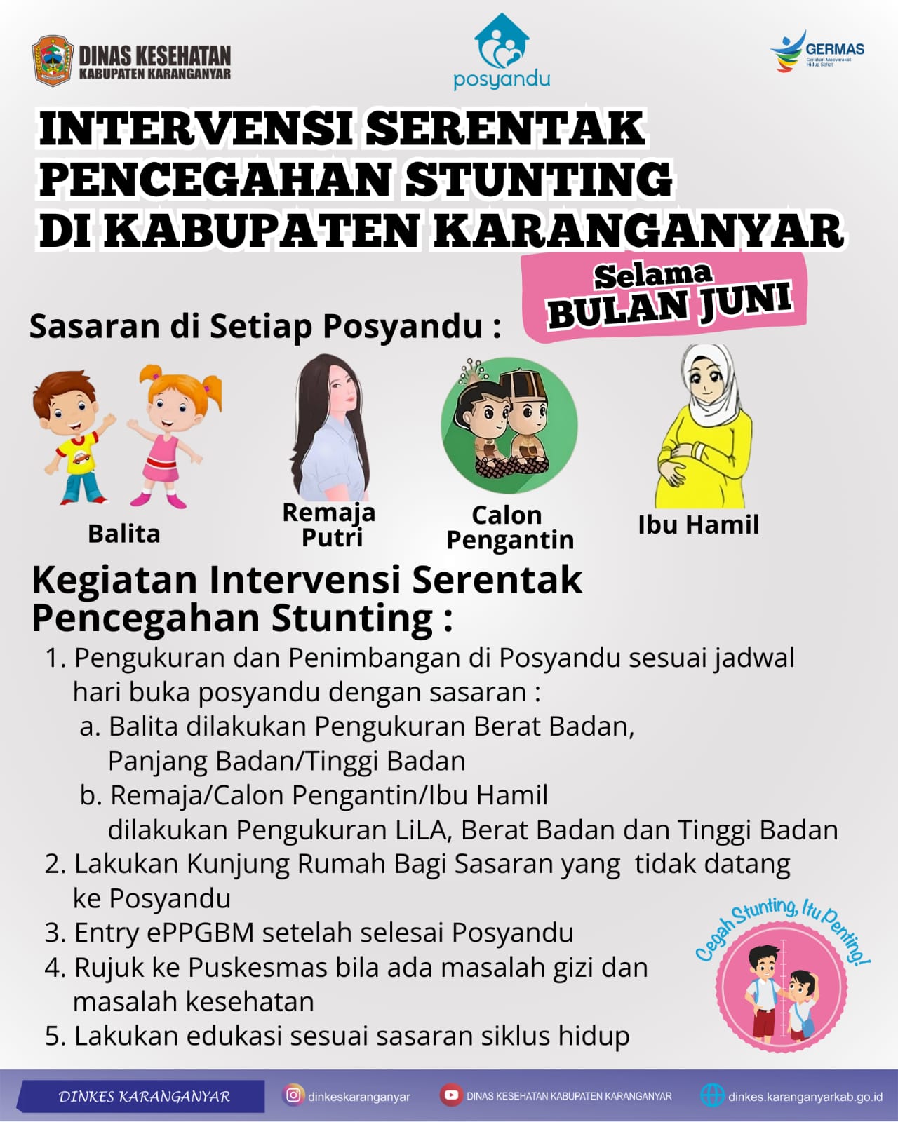 INTERVENSI SERENTAK PECEGAHAN STUNTING DI KAB KARANGANYAR