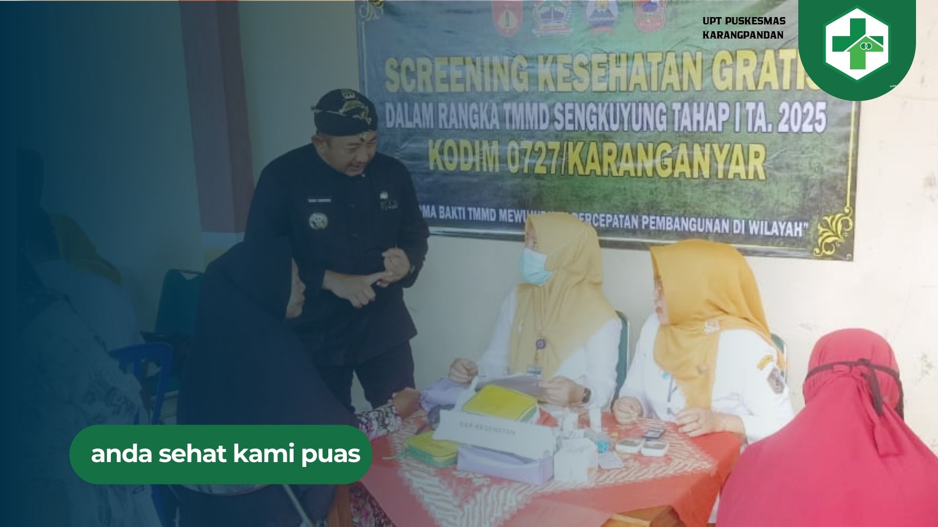 SCREENING KESEHATAN GRATIS dalam rangka TMMD SENGKUYUNG TAHAP I TA.2025 KODIM 0727/KARANGANYAR SCREENING KESEHATAN GRATIS dalam rangka TMMD SENGKUYUNG TAHAP I TA.2025 KODIM 0727/KARANGANYAR