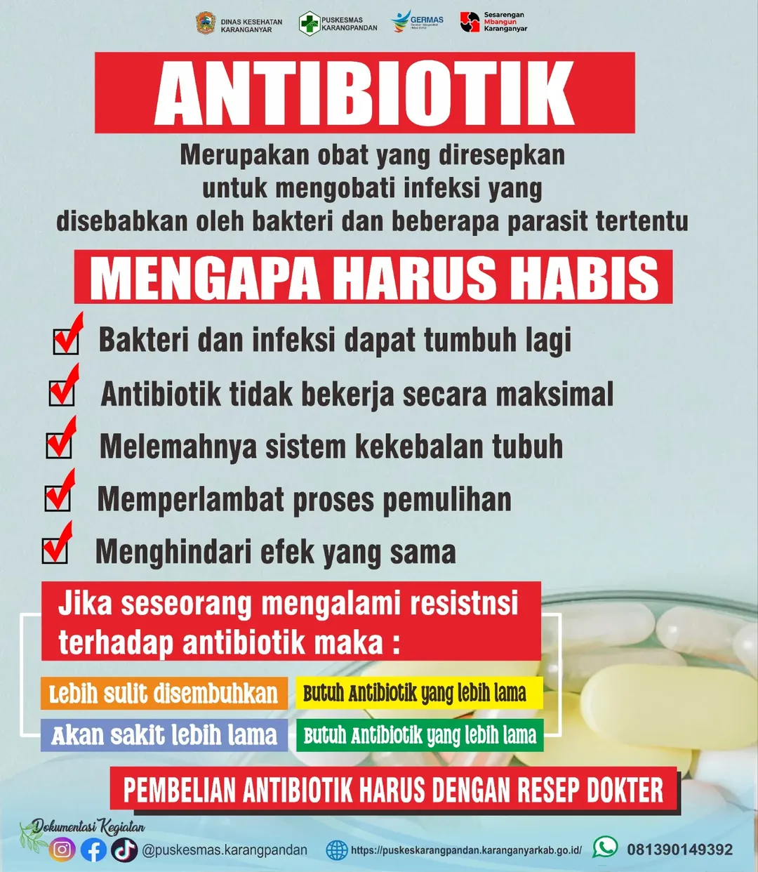 LEBIH BIJAK PENGGUNAAN ANTIBIOTIK